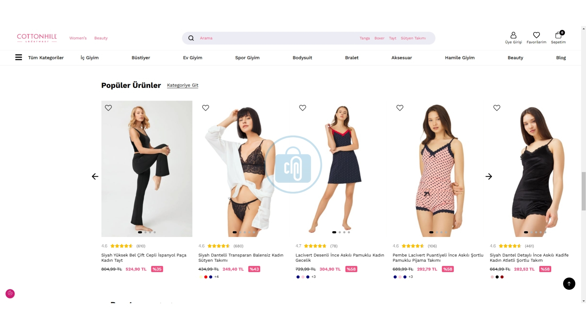 Product Reviews on Home Page