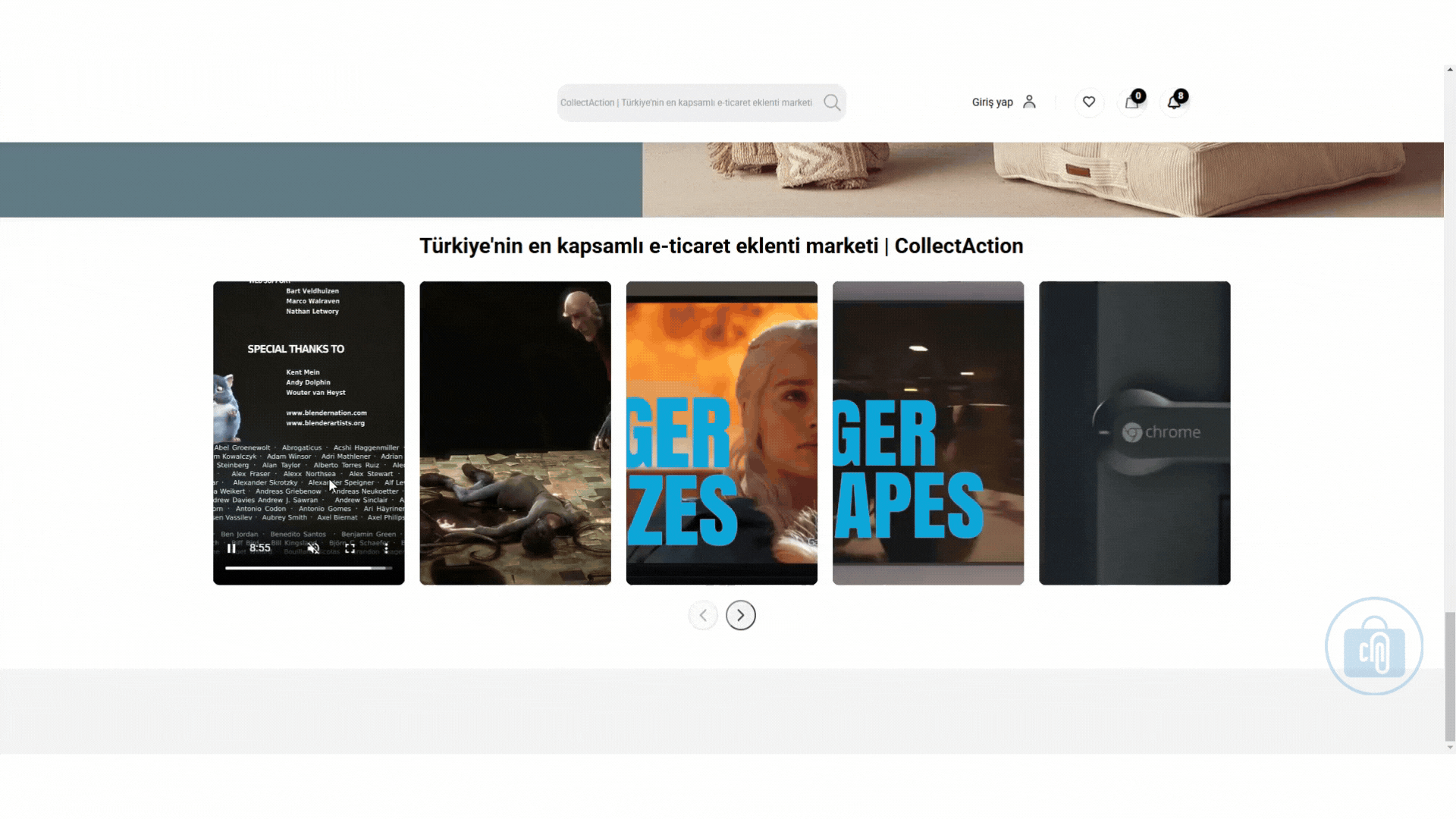 Homepage Video Gallery